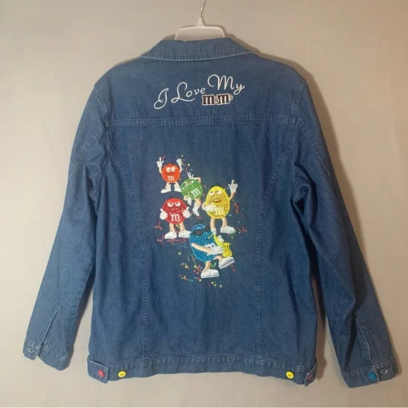 The Bradford Exchange Blue Denim M&M's Shirt Size Large - Picture 1 of 8